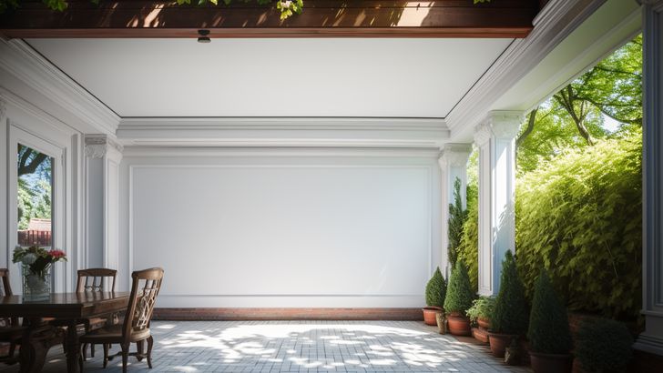Sun-Kissed Garden Patio Retreat - Virtual Background Image for Zoom and Teams Meetings