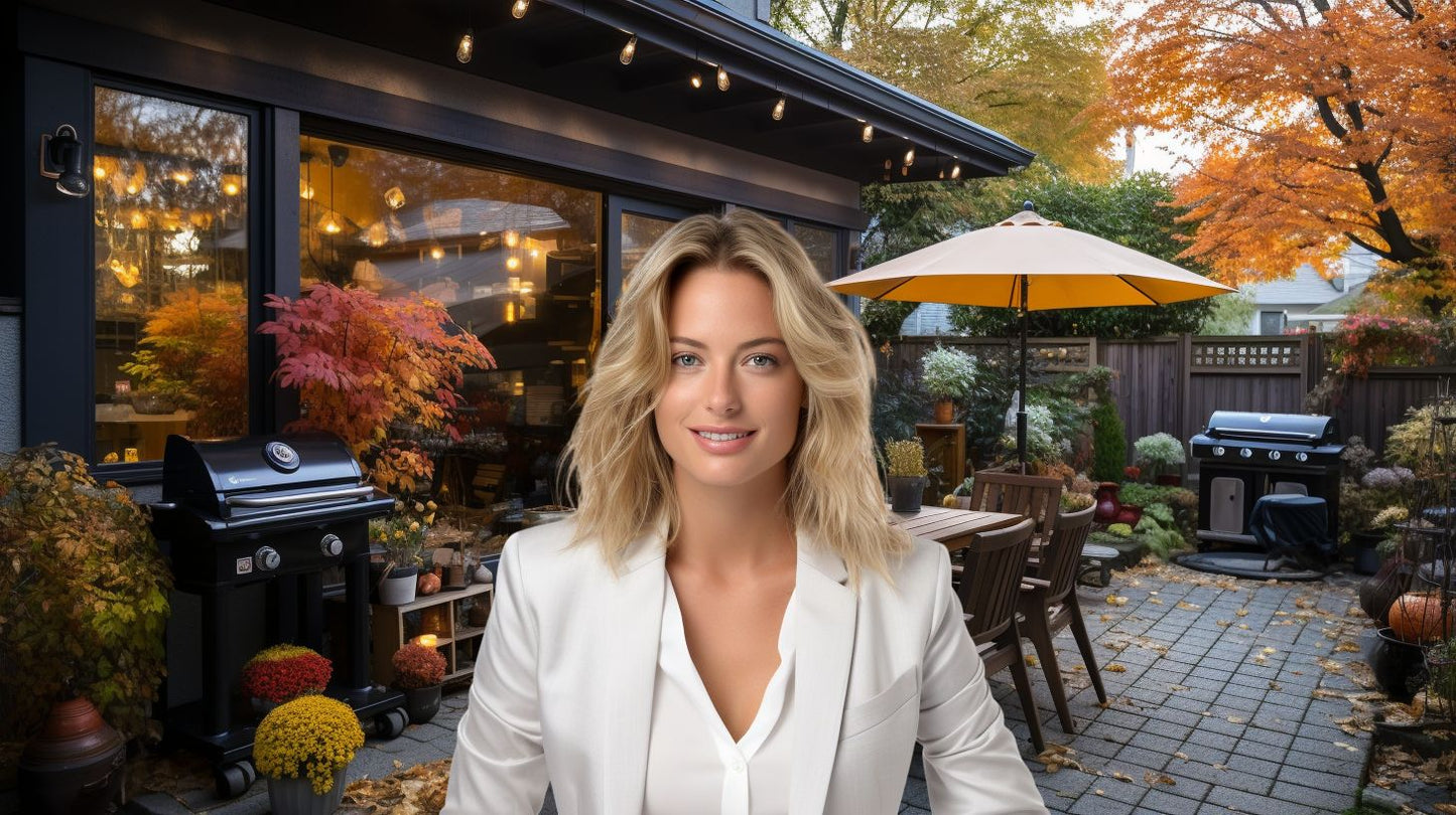 Family Backyard Bliss & Fall Foliage - Virtual Background Image for Zoom and Teams Meetings