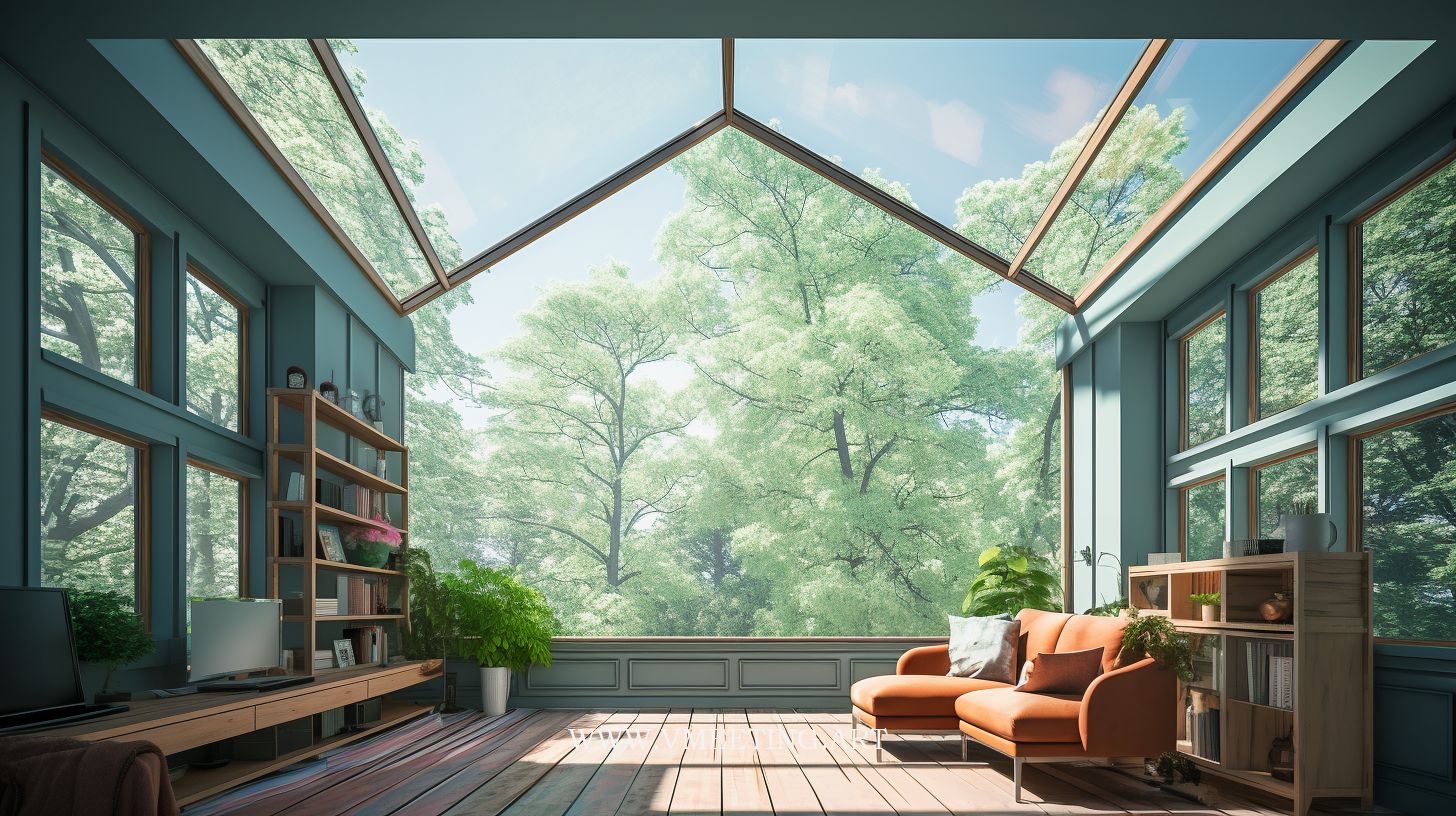 Summer Symphony Forest Office Virtual Background | Zoom – Virtual ...