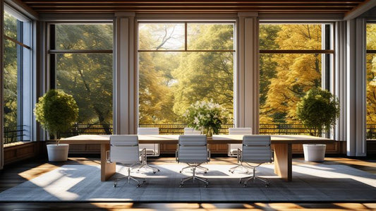 Opulent Mansion Meeting Space with Fall Views - Virtual Background Image for Zoom and Teams Meetings