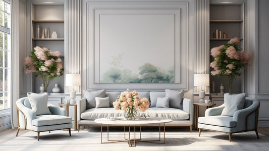Luxe Living Room - Virtual Background Image for Zoom and Teams Meetings