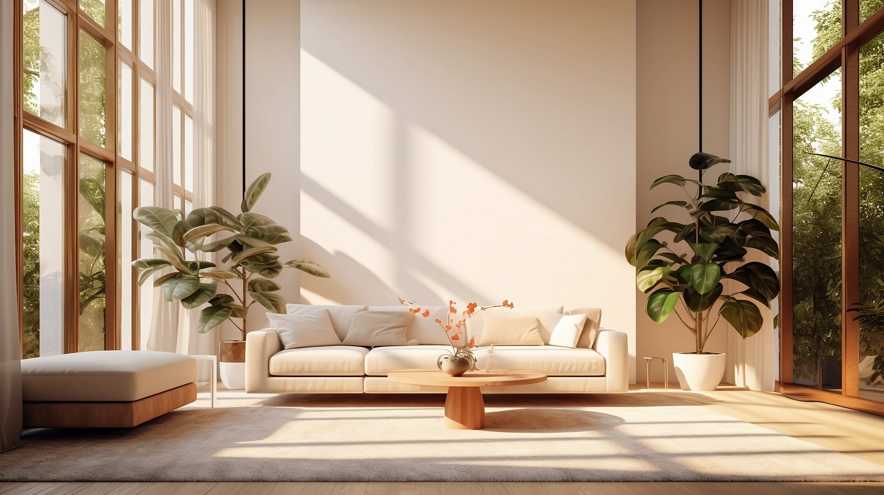 Luxury Minimalist Living Room - Virtual Background Image for Zoom and ...