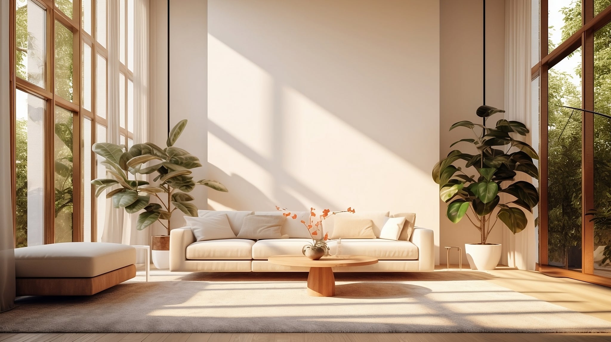 Luxury Minimalist Living Room - Virtual Background Image for Zoom and ...